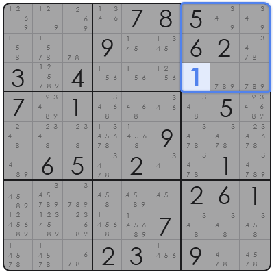 locked candidate sudoku